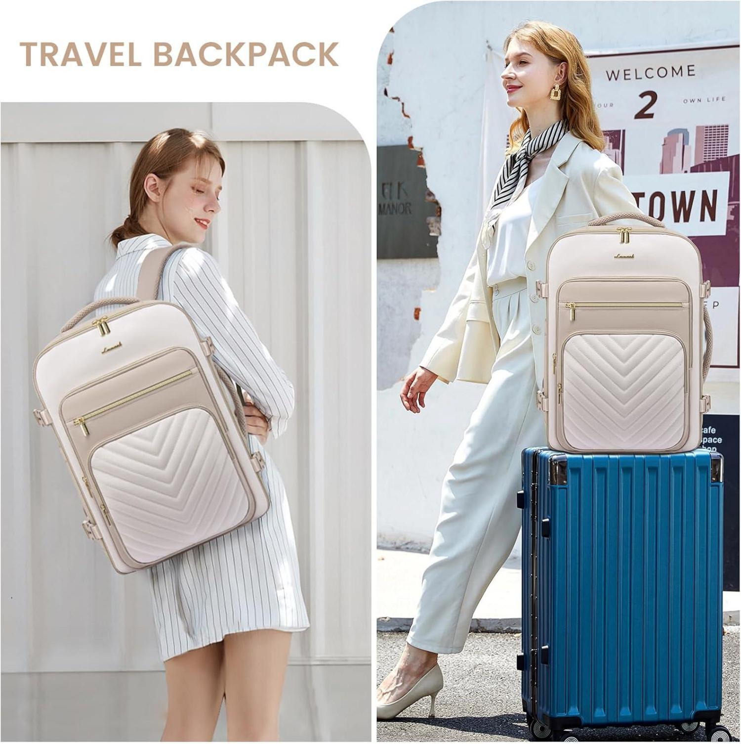 40L LOVEVOOK Handgepäck Rucksack Damen Wasserdicht 17 Zoll