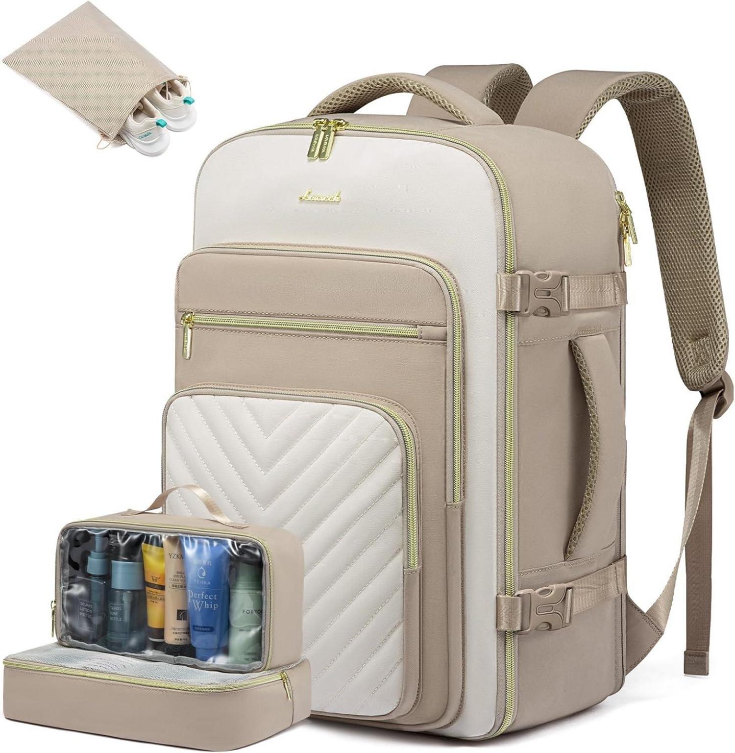 Wasserdichter 30L Reiserucksack für Damen mit Laptopfach