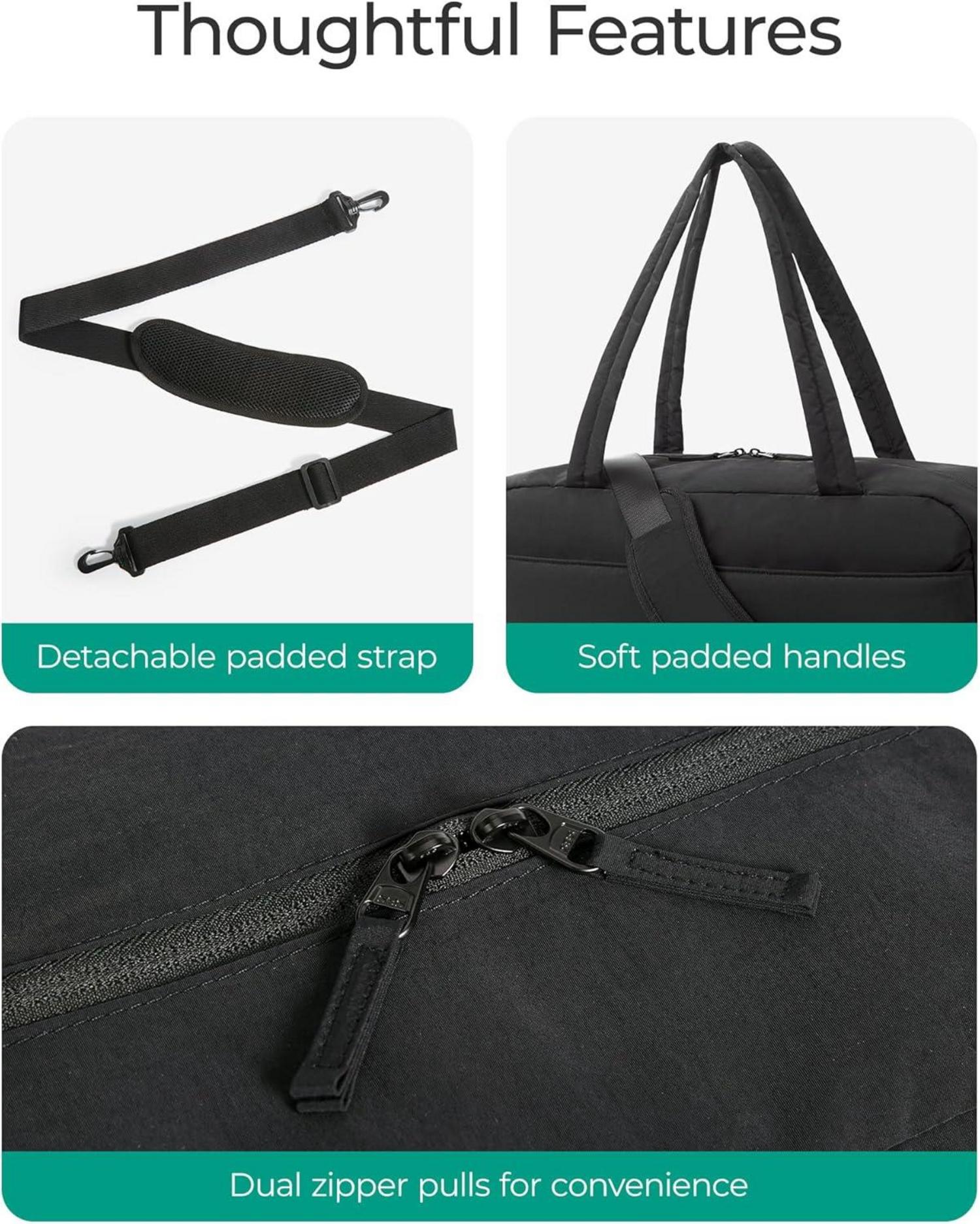 BAGSMART 31L Reisetasche Damen Wasserabweisend Handgepäck Fitness Weekender