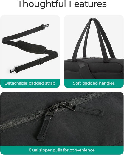 BAGSMART 31L Reisetasche Damen Wasserabweisend Handgepäck Fitness Weekender