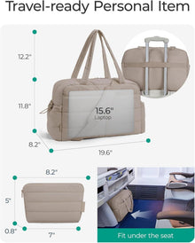 Bagsmart Reisetasche Sporttasche Damen 31L Wasserabweisend