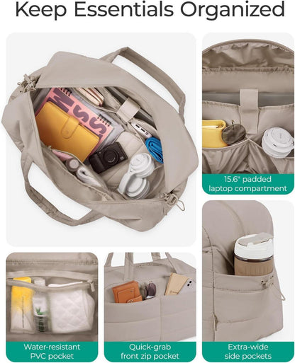 Praktische bagsmart Reisetasche Sporttasche 31L für Damen