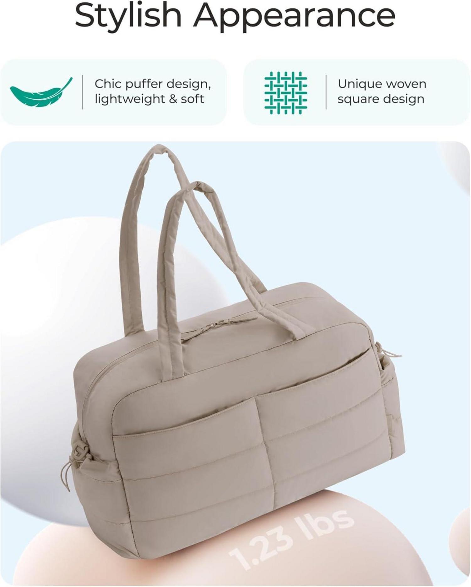 Bagsmart Sporttasche Damen 31L Wasserabweisend Weekender Tasche Gym Fitness