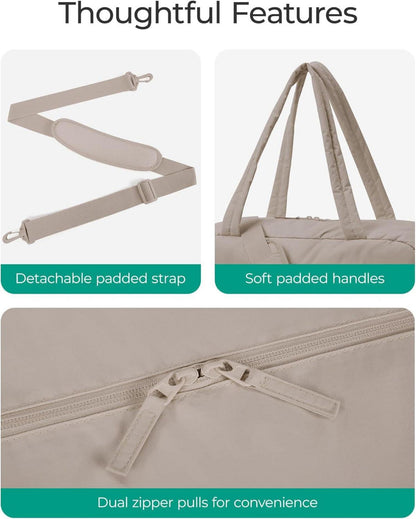 Bagsmart Reisetasche 31L Damen Wasserabweisend Handgepäck Weekender Gym