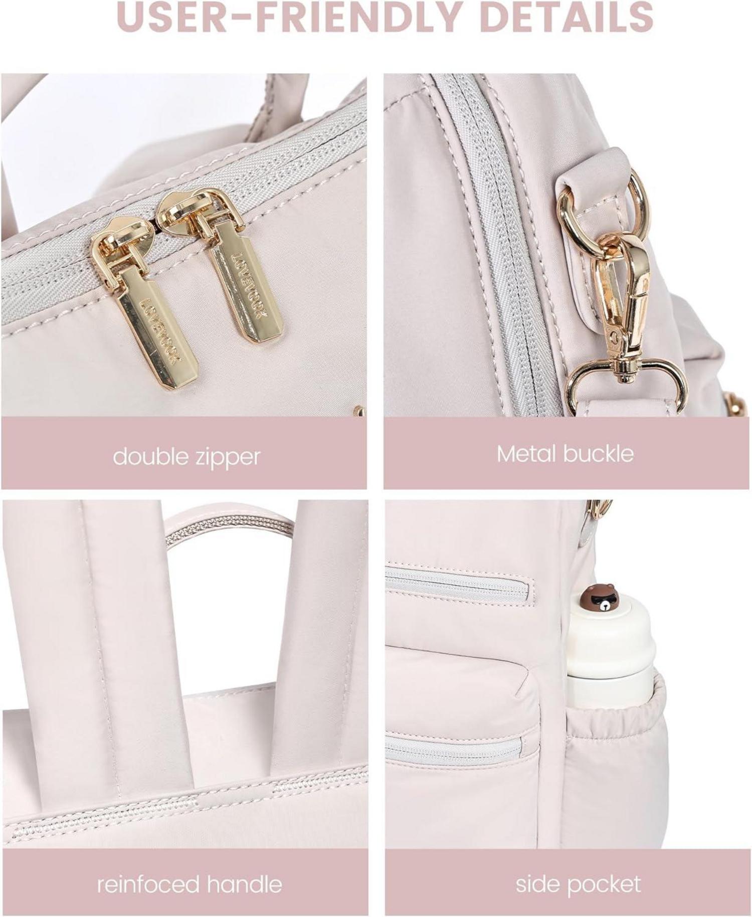 Rucksack Damen Klein Handtasche 2 in 1 Wasserdicht Schultertaschen