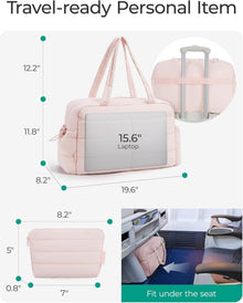 Bagsmart Reisetasche Sporttasche Damen 31L Wasserabweisend