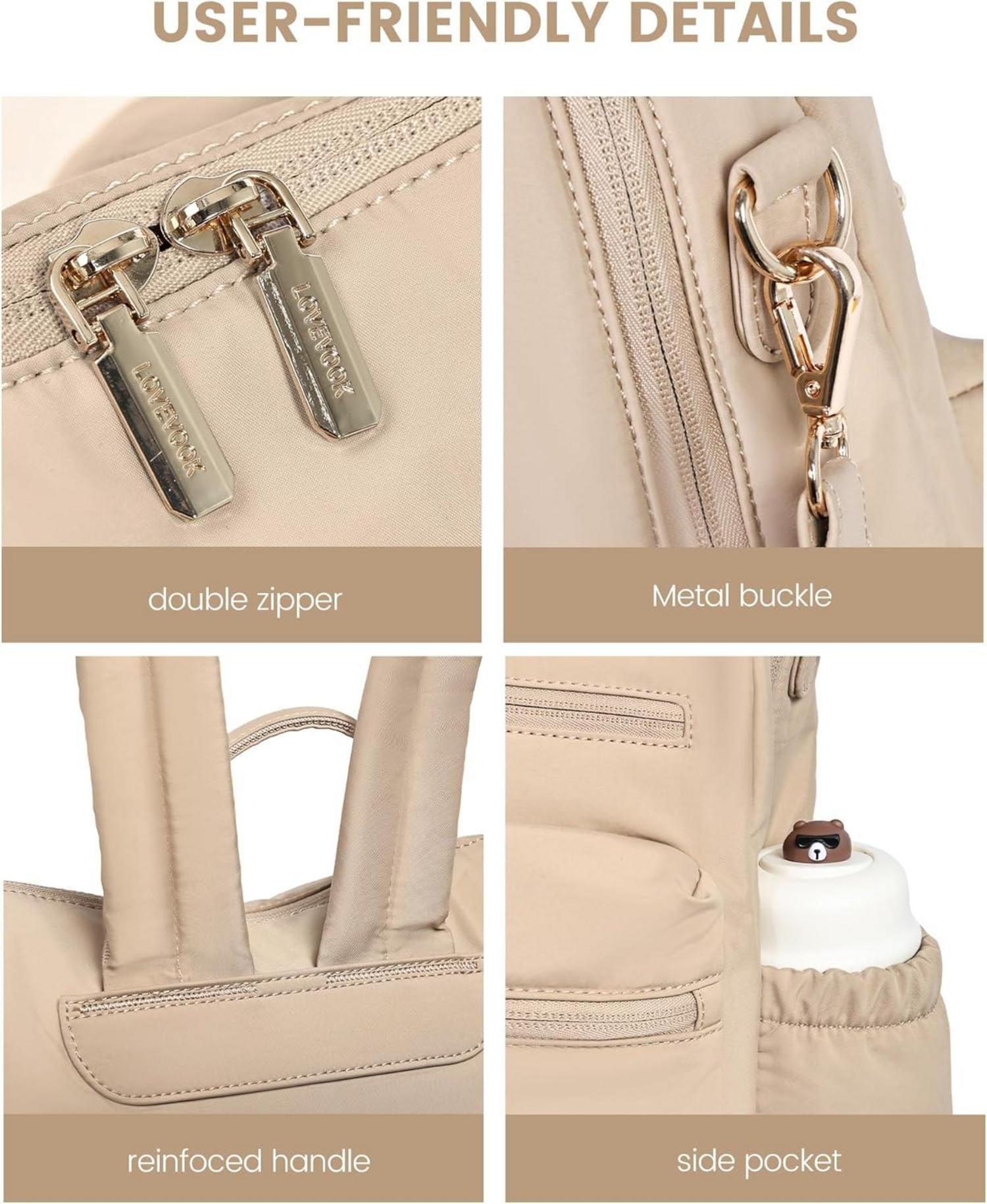 Damen Rucksack Klein 2 in 1 City Schultertasche wasserdicht Mittel