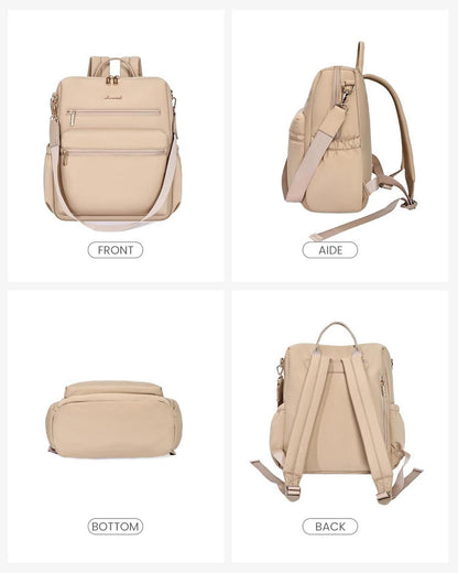 LOVEVOOK Damen Rucksack 2in1 Handtasche wasserdichte Schultertasche