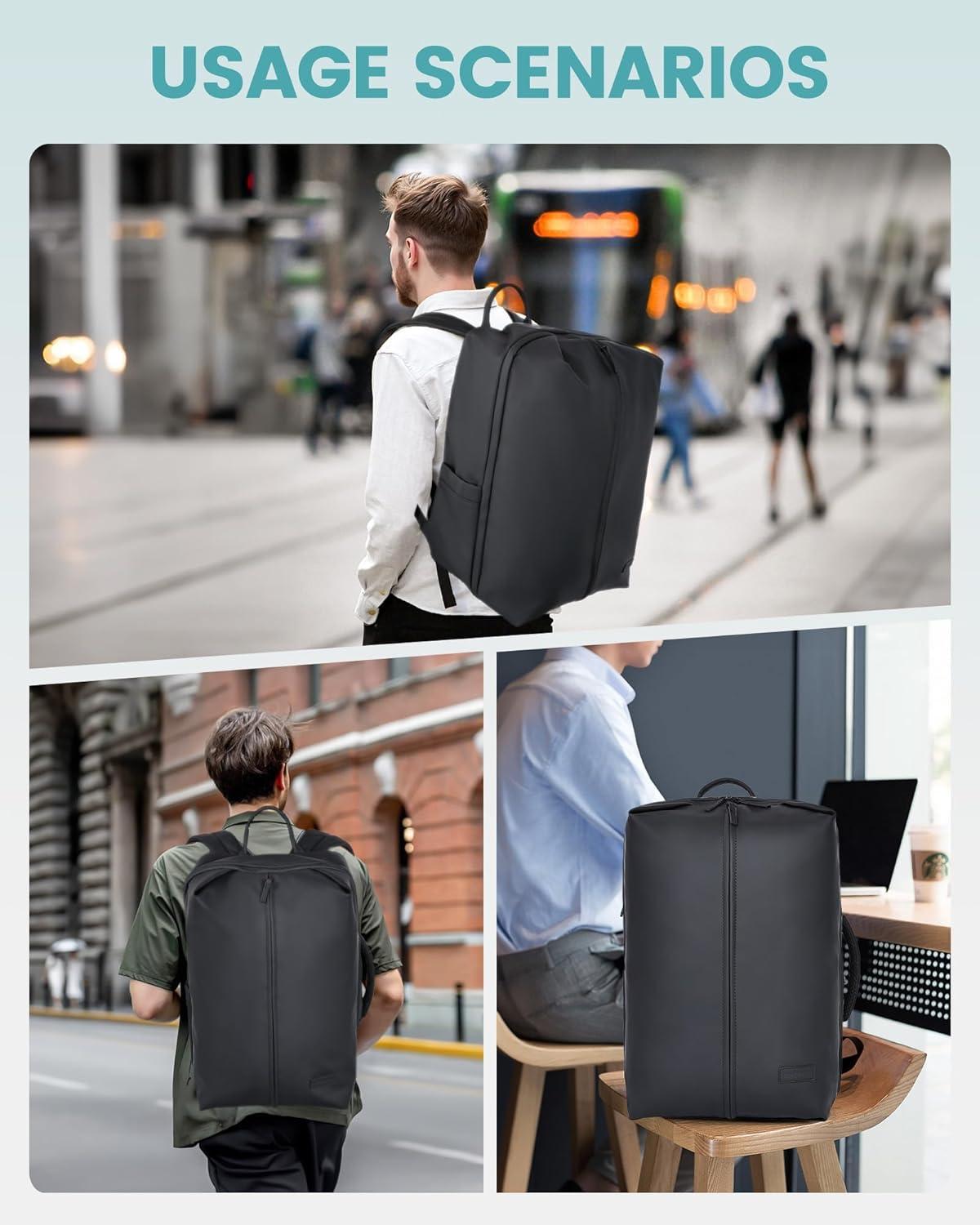 45L Handgepäck Rucksack, 17.3 zoll Laptop Reiserucksack für Herren und Damen