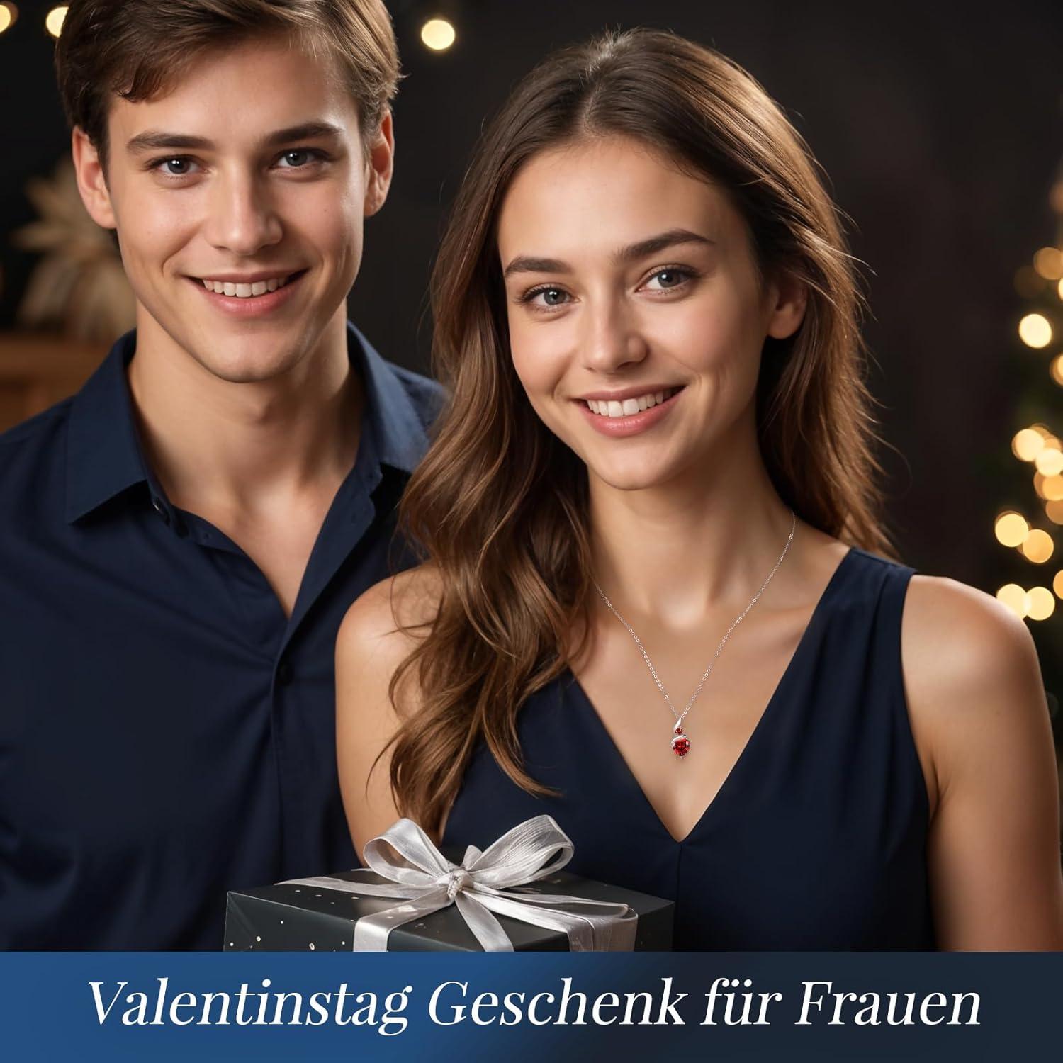 Kette Damen Infinity Herz Anhänger 925 Sterling Silber