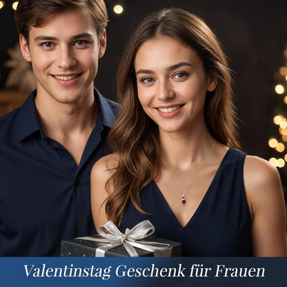 Kette Damen Infinity Herz Anhänger 925 Sterling Silber