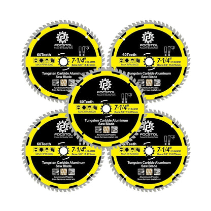 Kreissägeblatt für Aluminium 184mm 60 Zähne 5er Pack