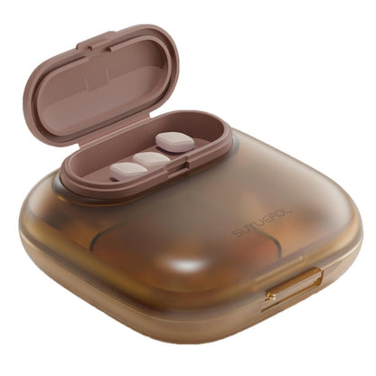 Pillendose 4 Fach – Kleiner Reise Medizin Organizer