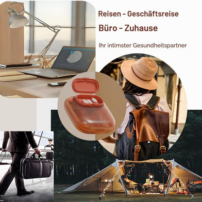 Pillendose 4 Fach – Kleiner Reise Medizin Organizer