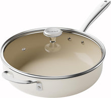 Antihaft Bratpfanne Induktion 28 cm mit Deckel Keramikbeschichtung