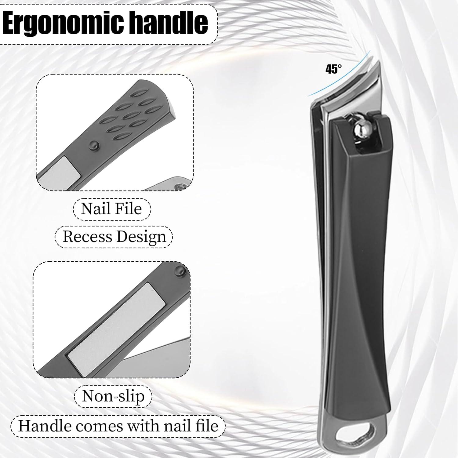 Nagelknipser mit abgeschrägter Kante und gebogenem Design