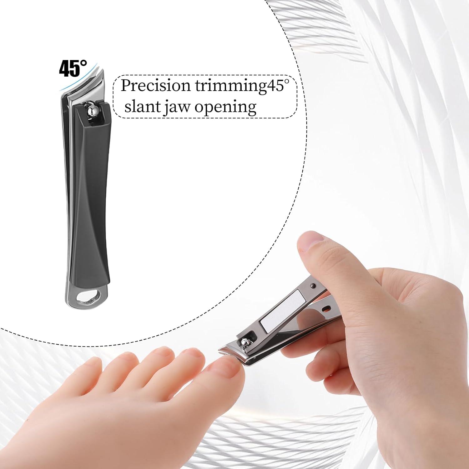 Nagelknipser abgeschrägte Kante gebogen Edelstahl Fingernägel Fußnägel
