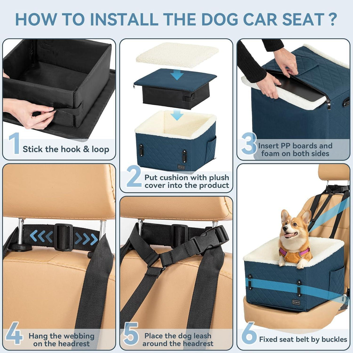 Hunde Autositz erhöht – Sicher & Komfortabel für kleine Hunde