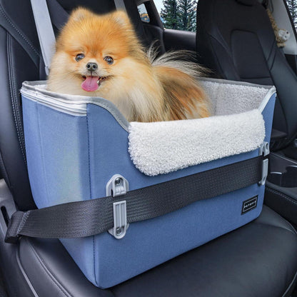 Hunde-Sitzerhöhung Blau (S) – Sicher & Komfortabel für kleine Hunde