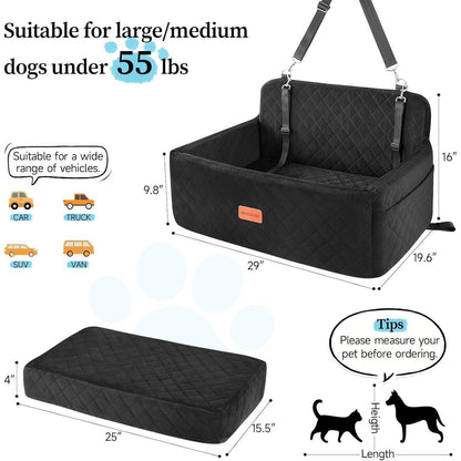 Hunde Autositz – Komfortabel & Sicher für Mittelgroße Hunde