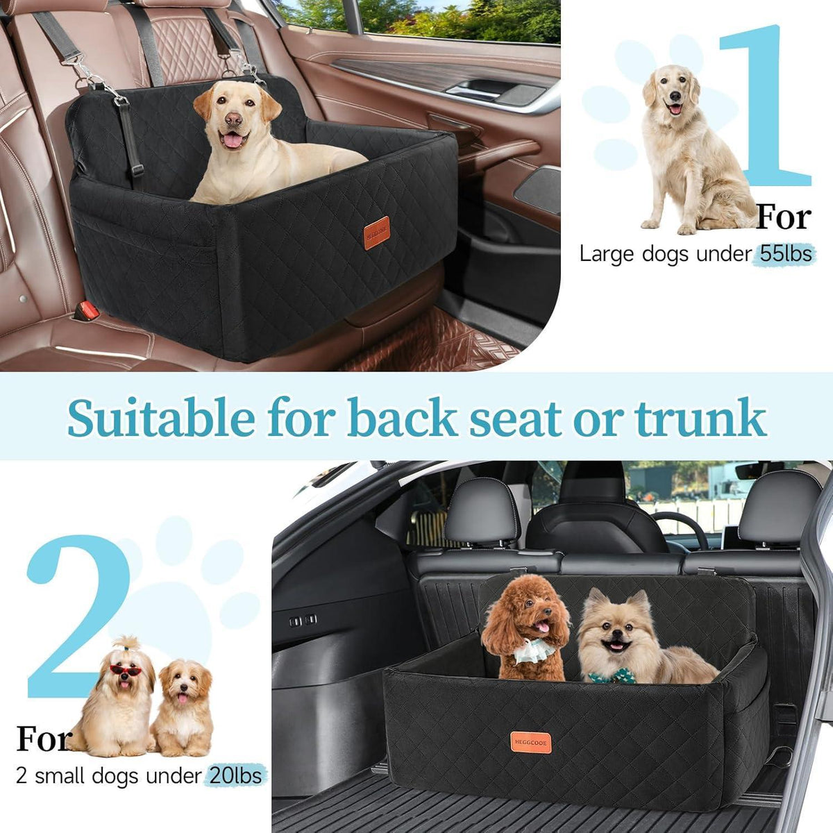 Hunde Autositz – Komfortabel & Sicher für Mittelgroße Hunde