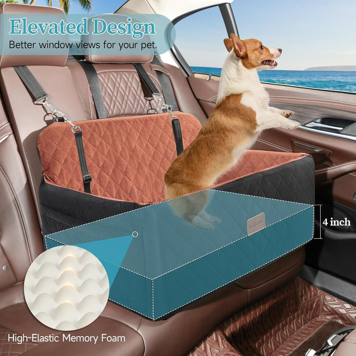 Hunde Autositz – Komfortabel & Sicher für Mittelgroße Hunde