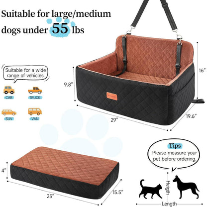 Hunde Autositz – Komfortabel & Sicher für Mittelgroße Hunde