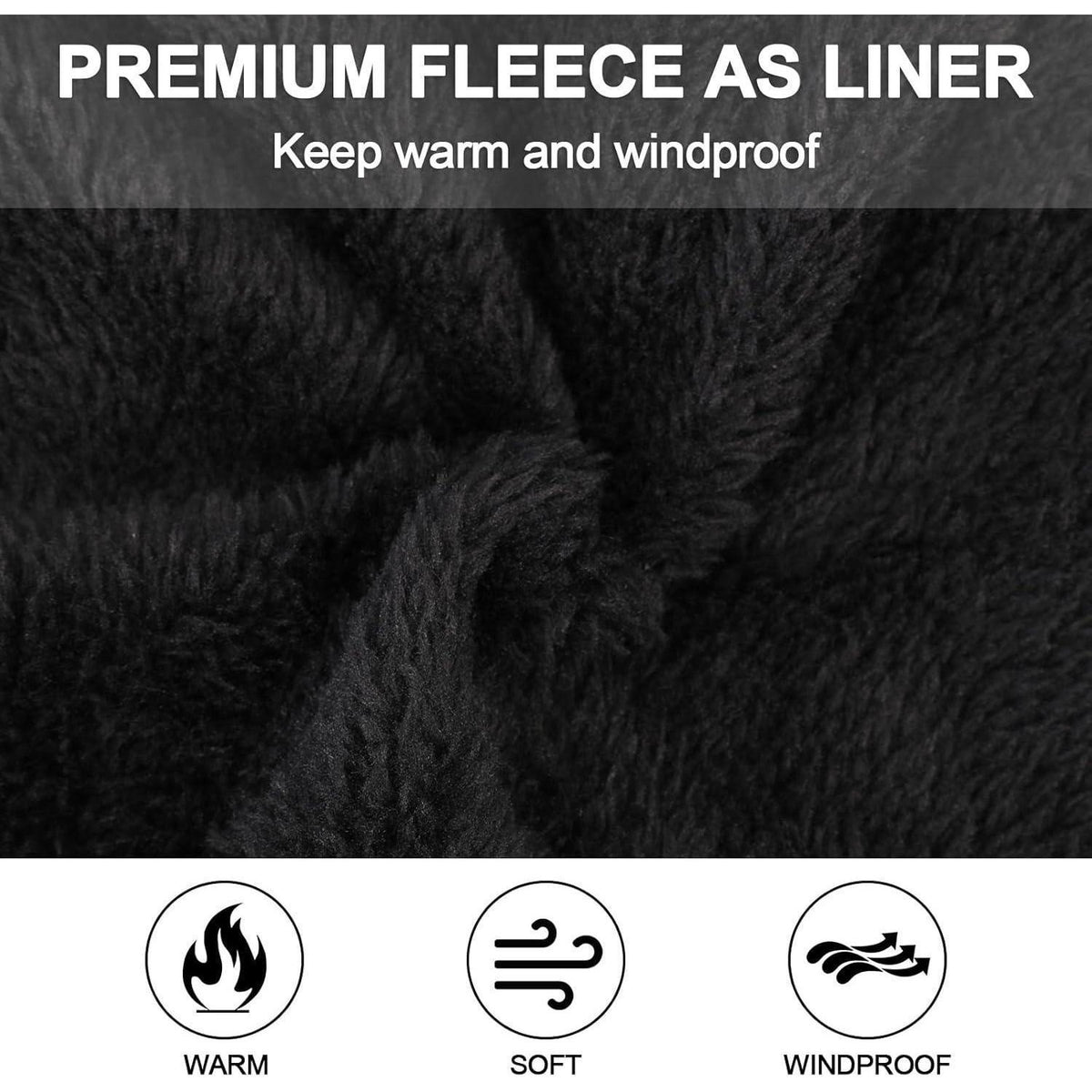 Warme Damen Sturmhaube Fleece 3in1 für Winter Outdoor