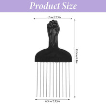 Afro Kamm Metall Locken-Kamm Griff Styling für Locken Bart