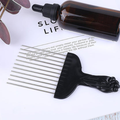 Afro Kamm Metall Locken Kamm für Locken Afro Hair Styling Bärte