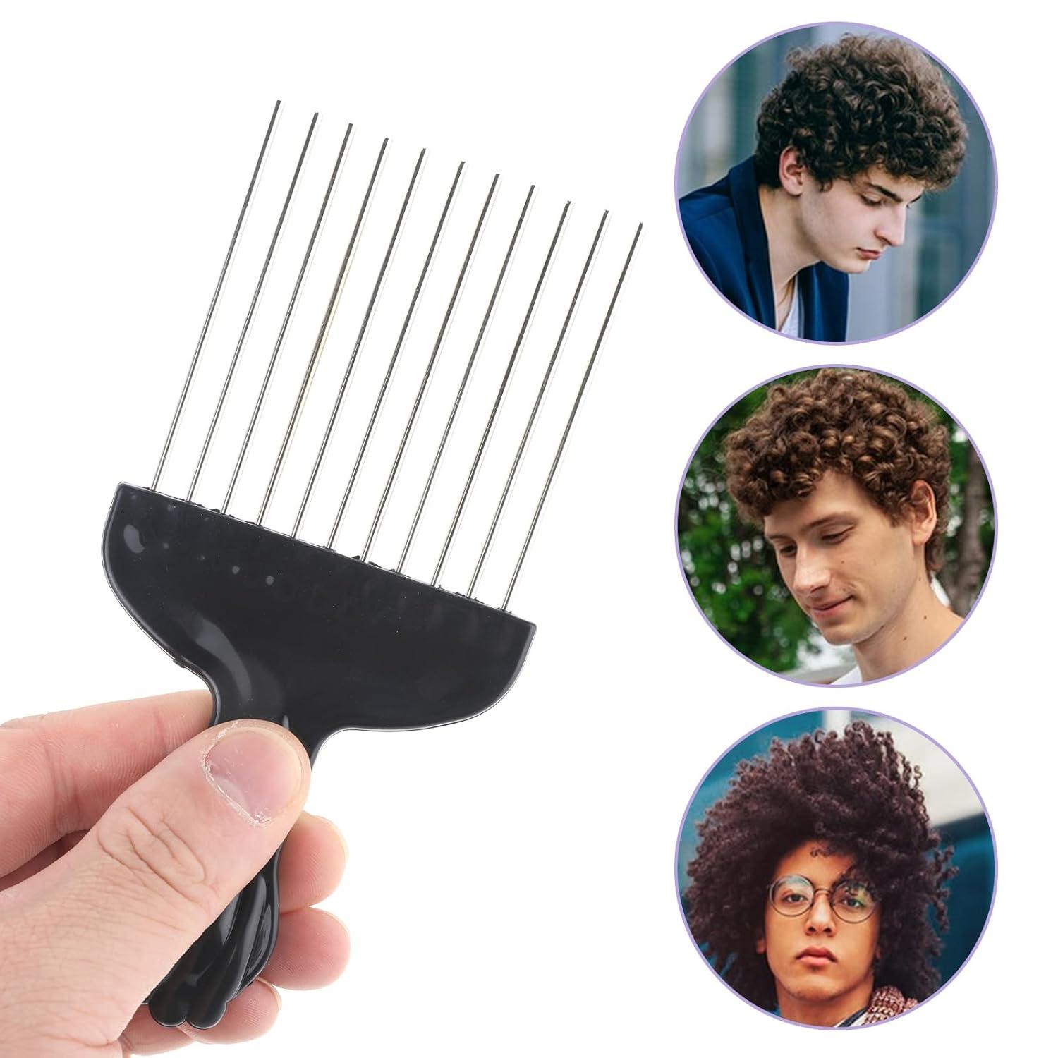 Afro Kamm Locken Kamm Metall Griff Styling Bart Kamm Afro Hair