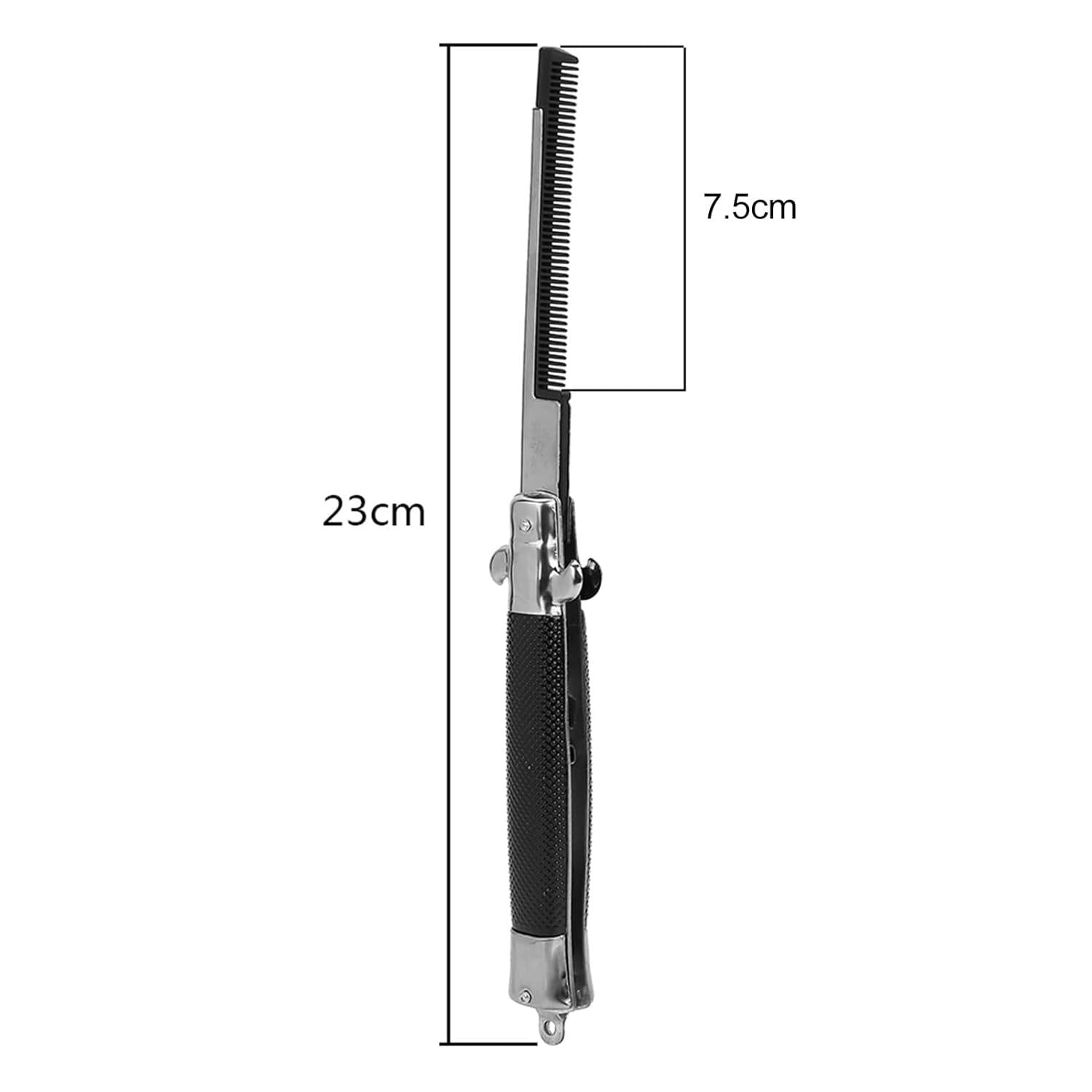 Switchblade Taschenkamm Klappmesser automatische Bürste für Herren Haar Styling