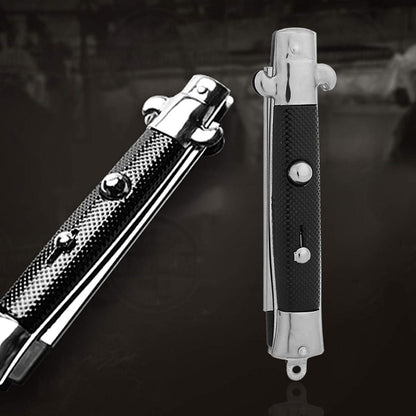 Switchblade Taschenkamm für Herren Haar Bart Styling