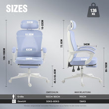 Ergonomischer Bürostuhl mit Kopfstütze und