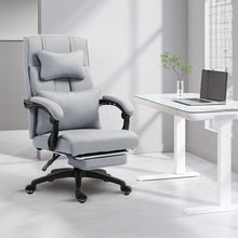 Ergonomischer Chefsessel Bürostuhl mit Fußstütze und