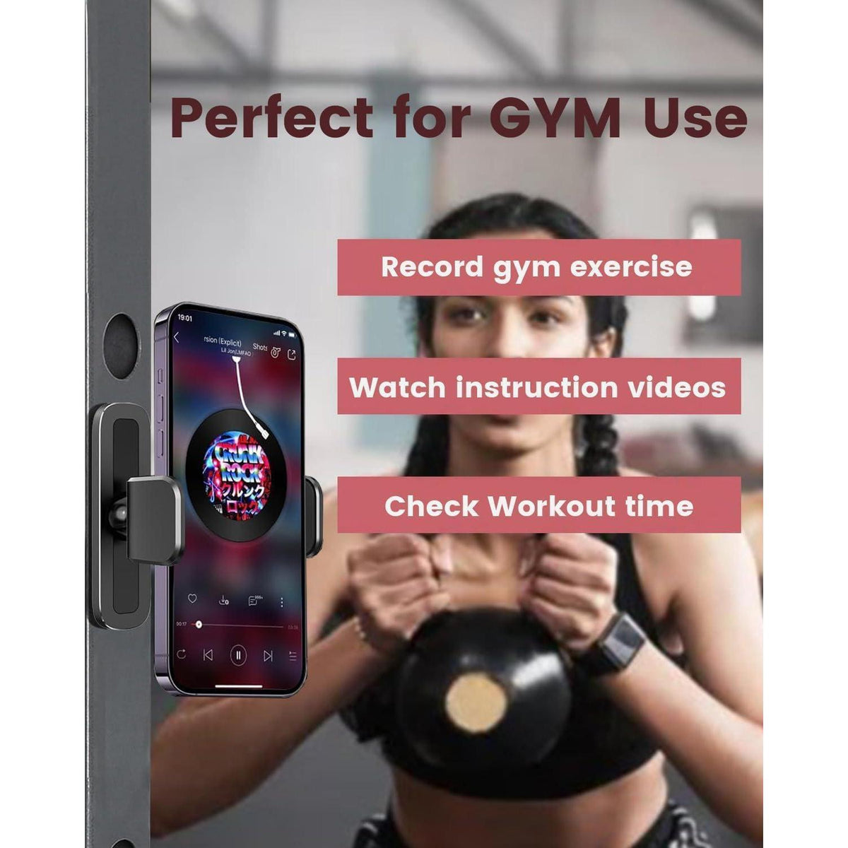 Magnet Handyhalterung Fitnessstudio 360° Einstellbar
