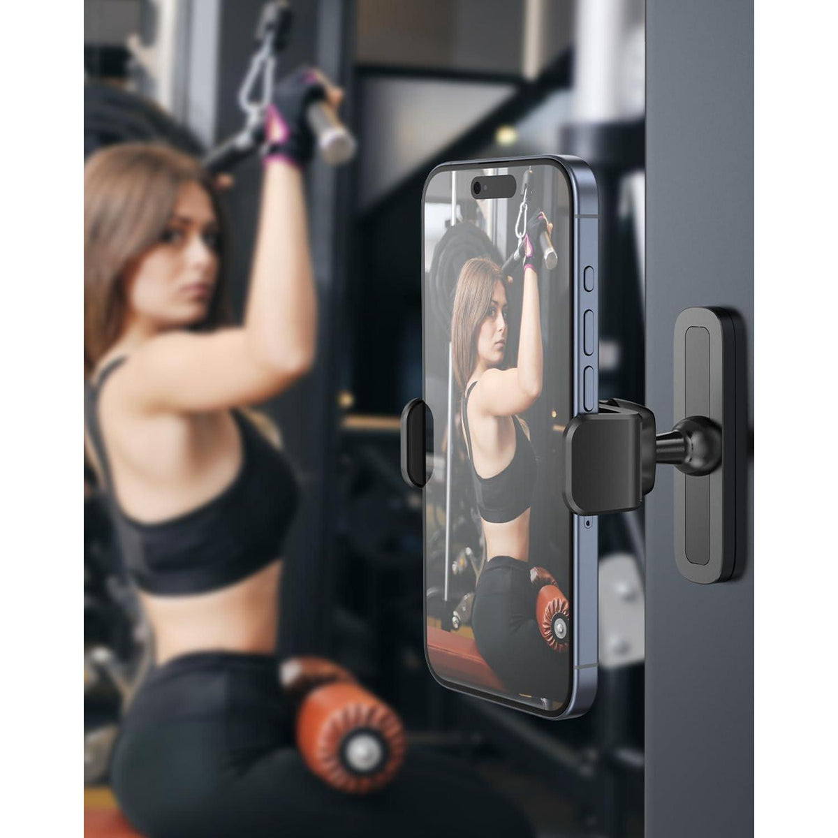 Magnet Handyhalterung Fitnessstudio 360° Einstellbar