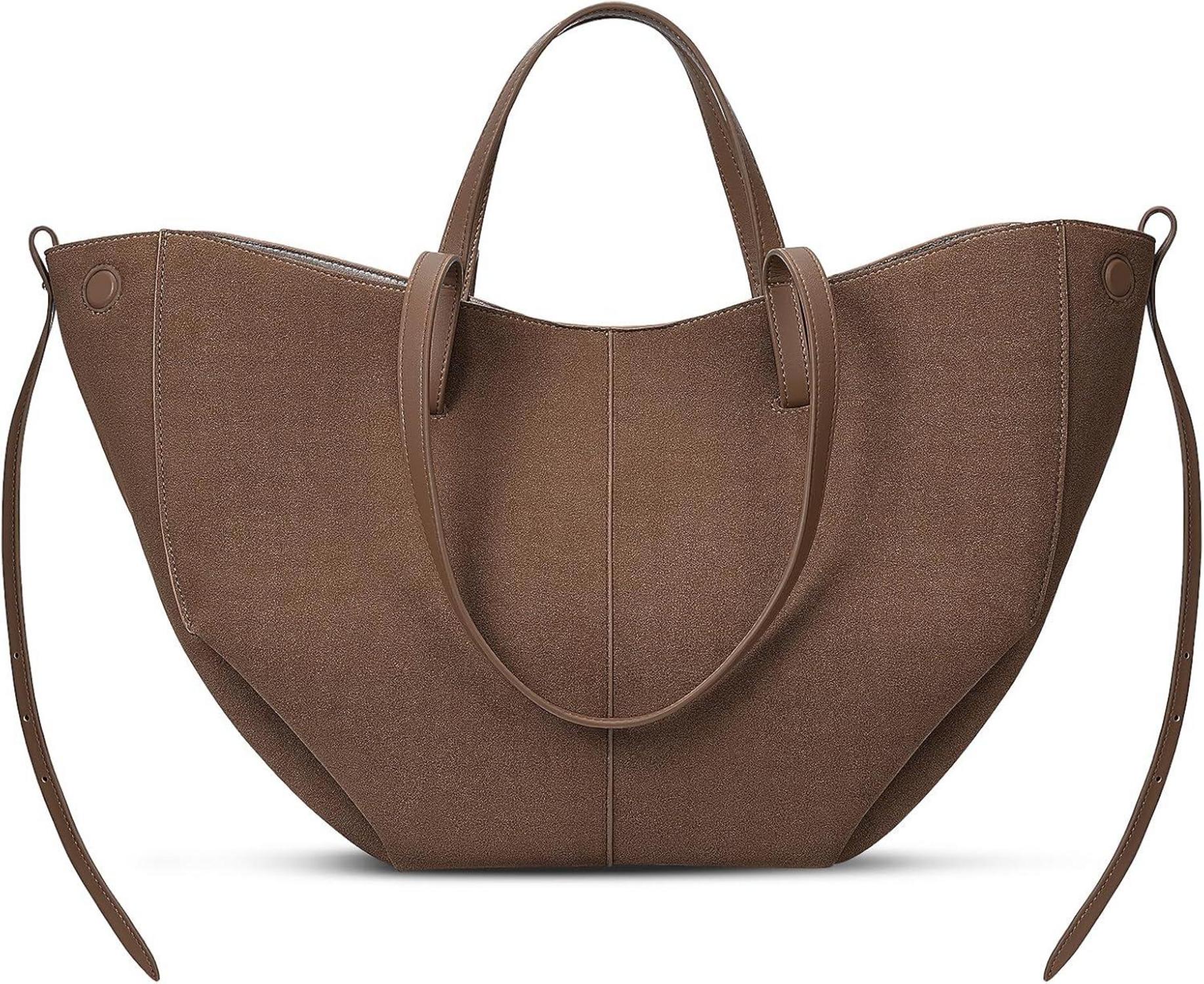 Große Tote Bag Kunstleder Handtasche Damen Elegante Schultertasche
