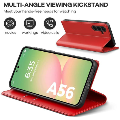 Samsung Galaxy A56 5G Hülle mit 2x Panzerglas, Rot