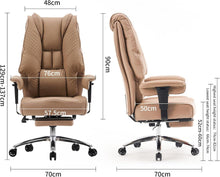 EXCEBET Bürostuhl Ergonomisch Hoher Rücken PU Leder