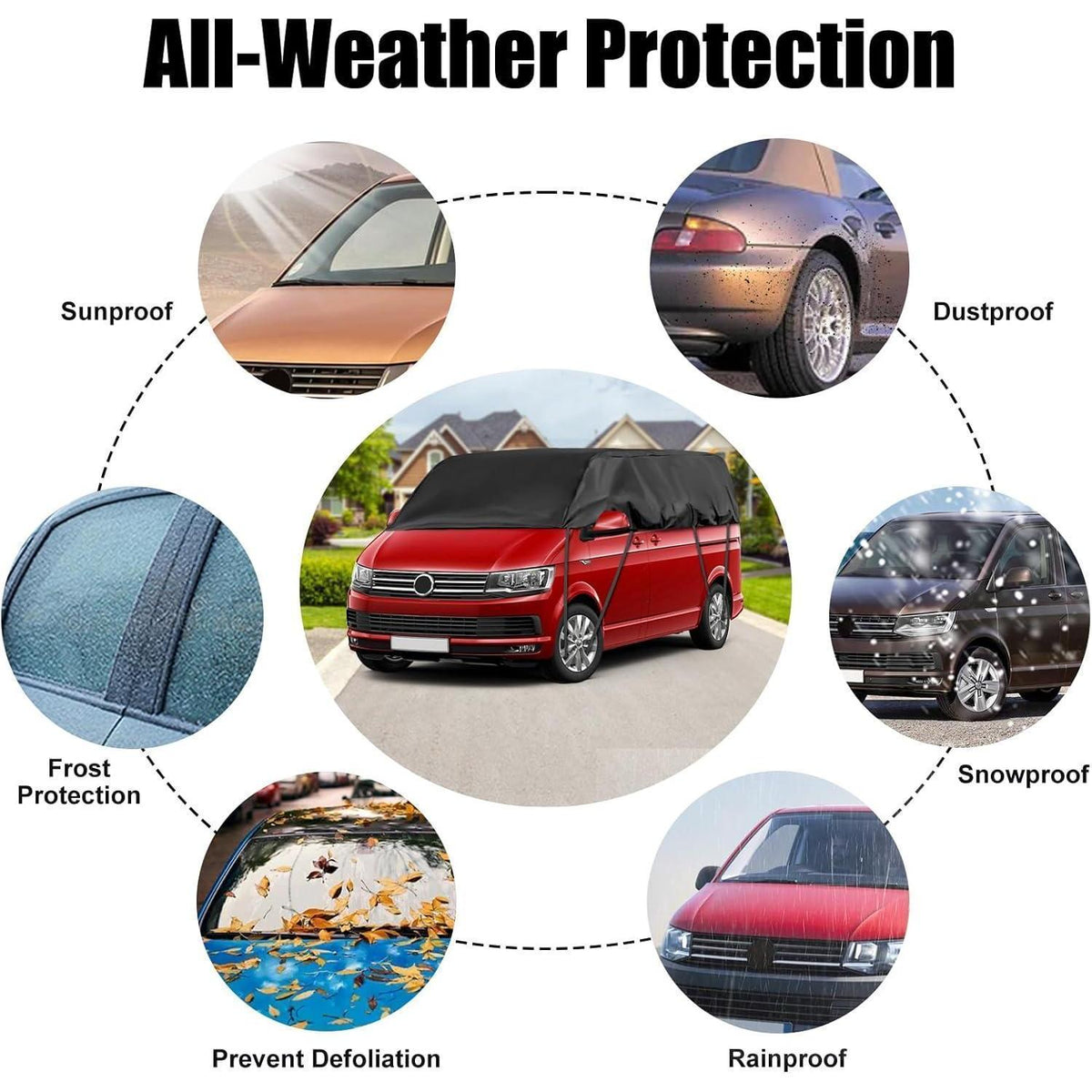 VW T5 T6 SWB Autoabdeckung Wasserdicht & UV-Beständig