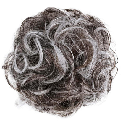Frauen Haarteil dutt Haargummi Hochsteckfrisuren