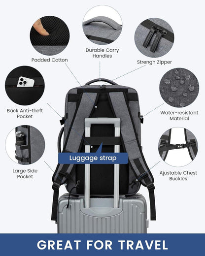 Handgepäck Rucksack 45x36x20 Easyjet Reiserucksack 15,6 Zoll Laptop