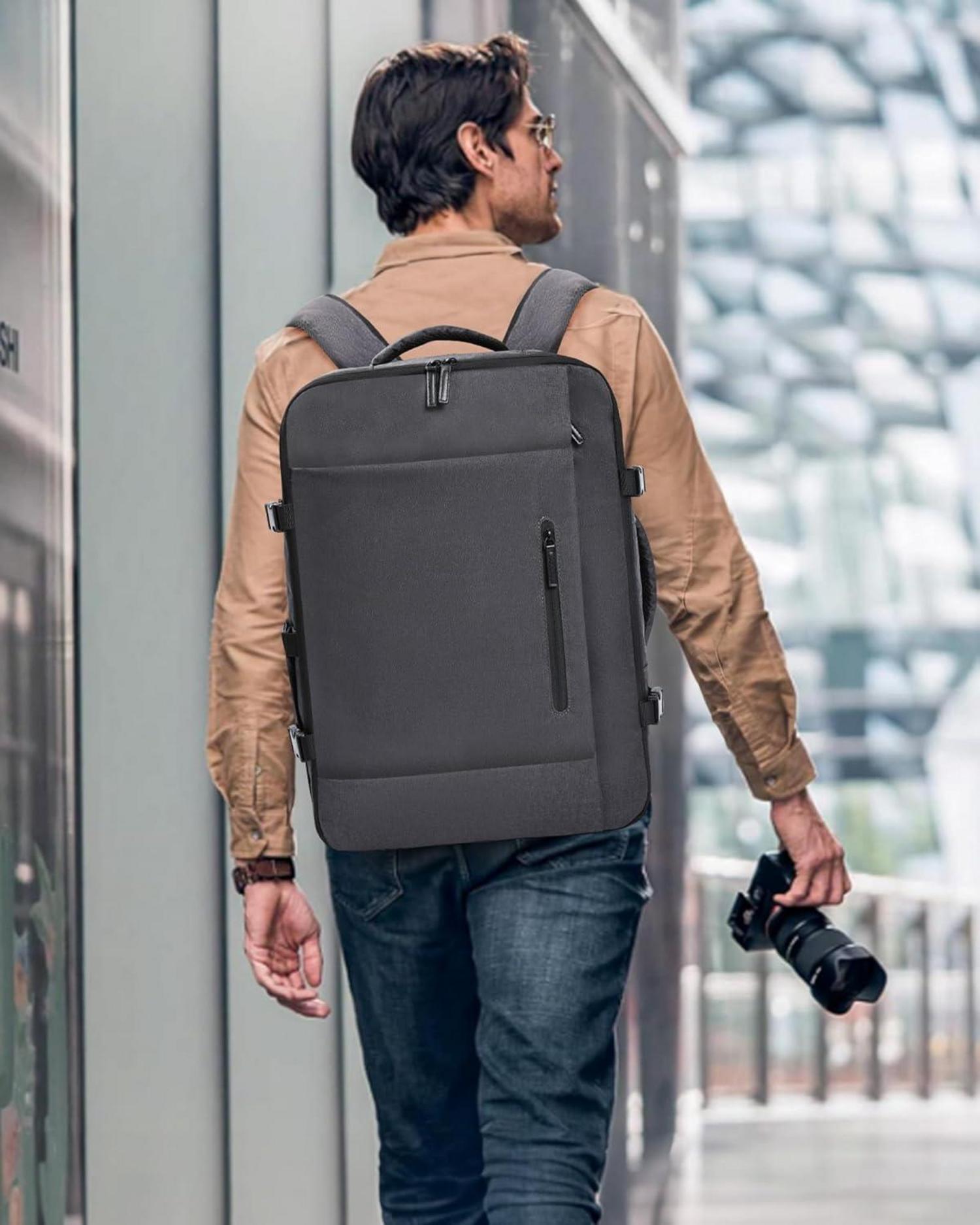 45L Reiserucksack Handgepäck Flugzeug Groß Laptop Rucksack Wasserdicht