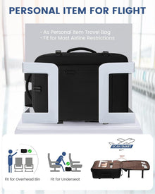 Handgepäck Rucksack 45x36x20 Schwarz 15,6 Zoll für Easyjet