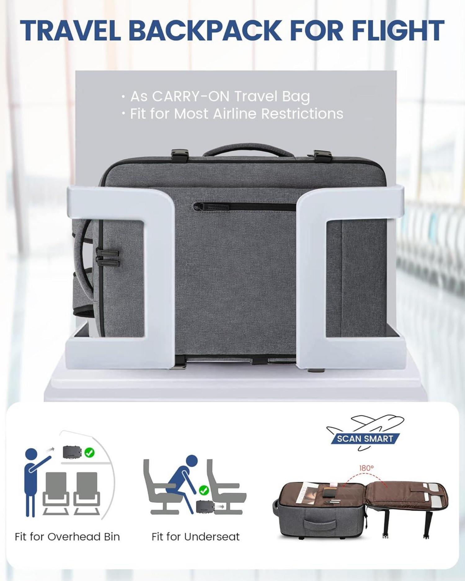 40L LOVEVOOK Travel Backpack Handgepäck Rucksack für 17 Zoll