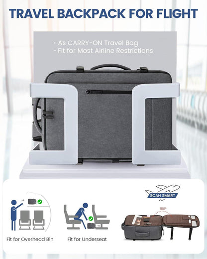 40L LOVEVOOK Travel Backpack Handgepäck Rucksack für 17 Zoll