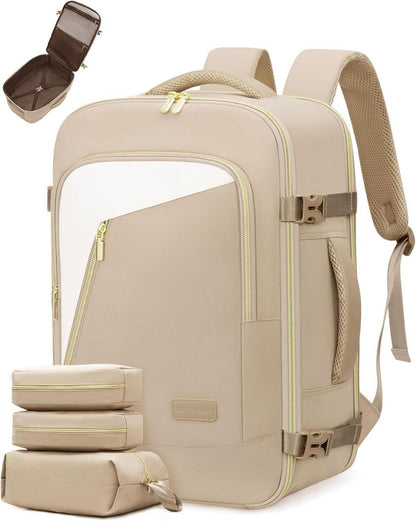 Rucksack Handgepäck Flugzeug Reiserucksack Damen Travel Backpack 17.3