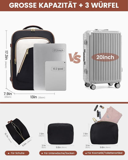 Großer Reiserucksack Damen 17.3 Zoll Laptop Backpack