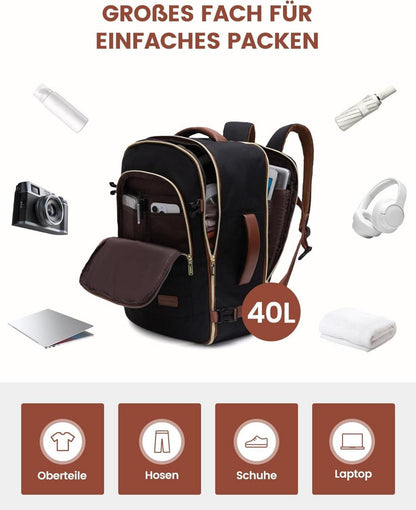 Handgepäck Rucksack 18 Zoll Laptop Travel Reiserucksack Weekender
